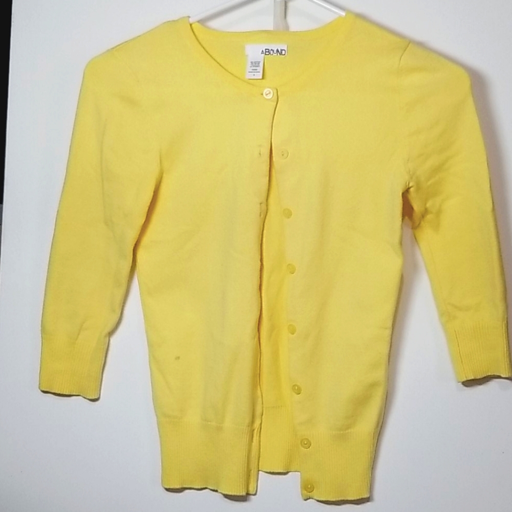 Abound Yellow Cardigan in Small